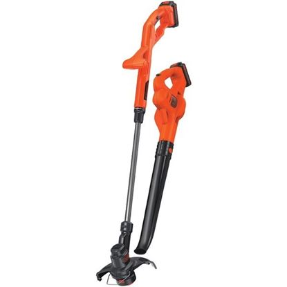 Picture of BLACK+DECKER LCC222 20-Volt MAX* Lithium 10" String Trimmer/Edger, Hard Surface Sweeper & 2-Battery Combo Kit