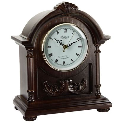 Picture of Bedford Clock Collection Wood Mantel Clock with Chimes