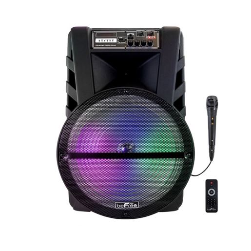 Picture of beFree Sound 15 Inch Bluetooth Portable Rechargeable Party Speaker with LED Lights