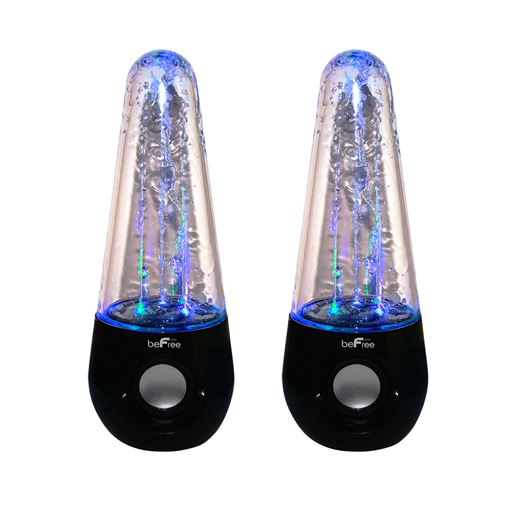 Picture of beFree Sound Bluetooth LED Dancing Water Multimedia Speakers in Black