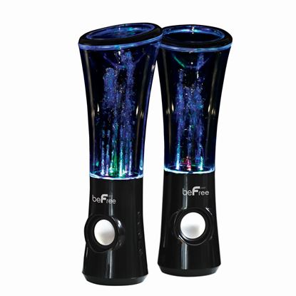 Picture of beFree Sound Multimedia Sound Reactive Color Changing LED and Dancing Water Bluetooth Computer Speakers