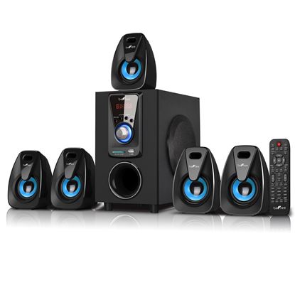 Picture of beFree Sound 5.1 Channel Bluetooth Surround Sound Speaker System in Blue