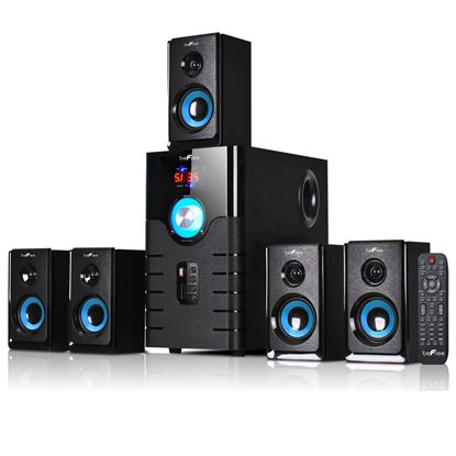 Picture of beFree Sound 5.1 Channel Bluetooth Surround Sound Speaker System in Blue