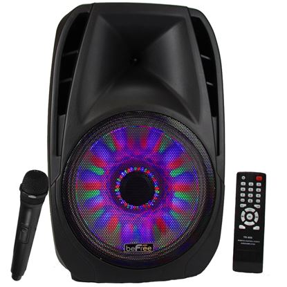 Picture of beFree Sound 15 Inch Bluetooth Tailgate Speaker with Sound/Volume Reactive Lights