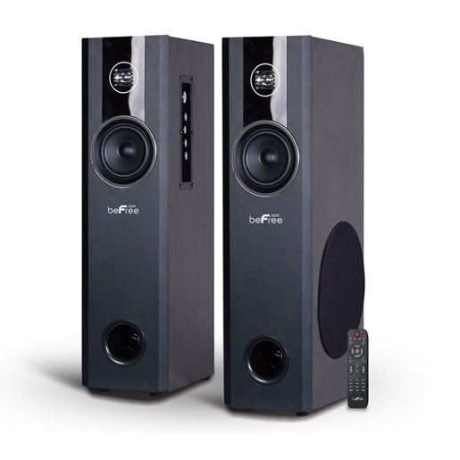 Picture of beFree Sound 2.1 Channel Bluetooth Powered Black Tower Speakers