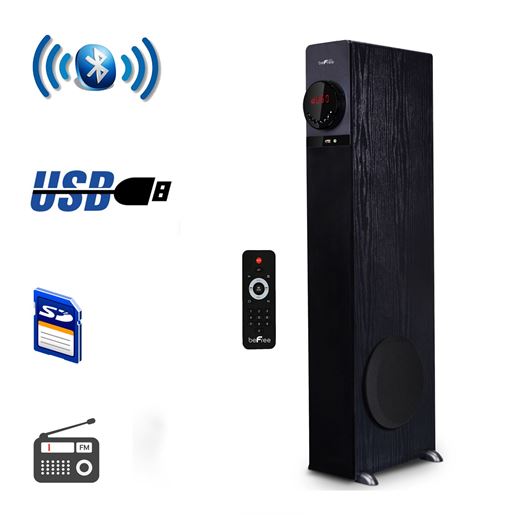 Picture of beFree Super Powerfull  Bluetooth  Tower Speaker with Dock