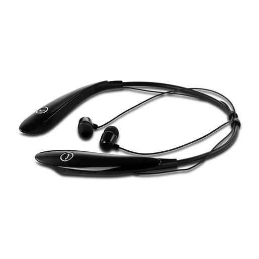 Picture of beFree Sound Bluetooth Wireless Active Sports Earbud Headphones in Black with Microphone