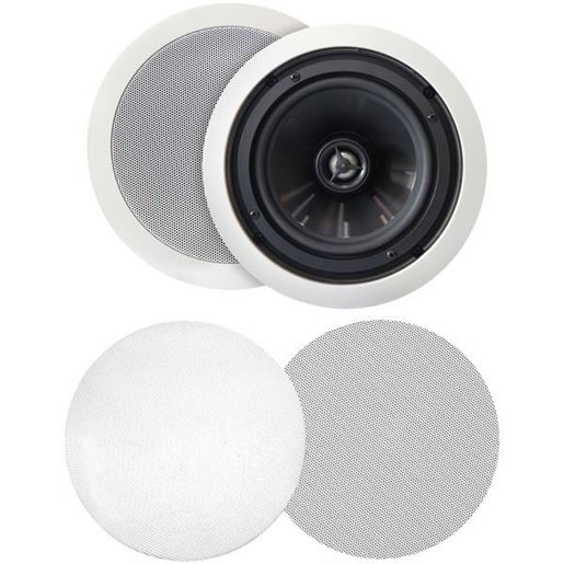 Picture of BIC America MSRPRO6 125-Watt 6.5" Weather-Resistant In-Ceiling Speakers with Pivoting Tweeters & Metal & Cloth Grilles