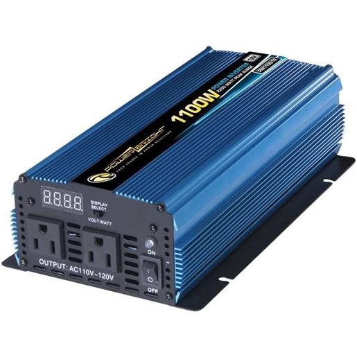 Picture of PowerBright PW1100-12 12-Volt Modified Sine Wave Inverter (1,100 Watts)