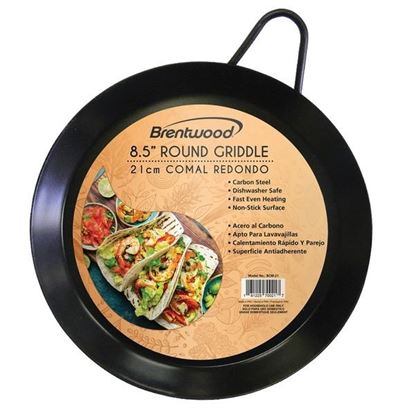 Picture of Brentwood Appliances BCM-21 Carbon Steel Non-Stick Round Comal Griddle (8.5-Inch)