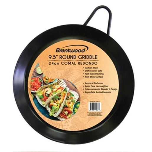 Picture of Brentwood Appliances BCM-24 Carbon Steel Non-Stick Round Comal Griddle (9.5-Inch)