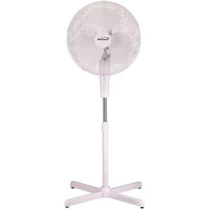 Picture of Brentwood Kool Zone F-16SMW 16" Oscillating Stand Fan (White)