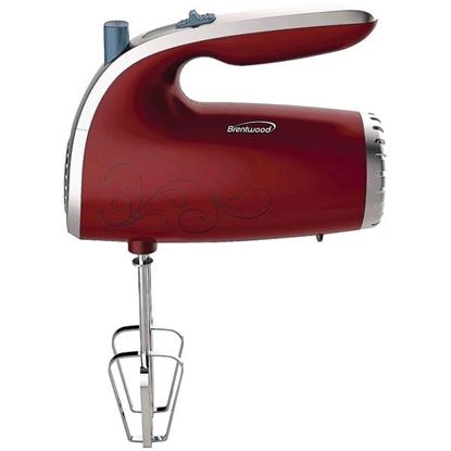 Picture of Brentwood Appliances HM-48R Lightweight 5-Speed Electric Hand Mixer (Red)