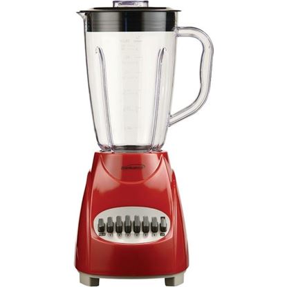 Foto de Brentwood Appliances JB-220R 50-Ounce 12-Speed + Pulse Electric Blender with Plastic Jar (Red)