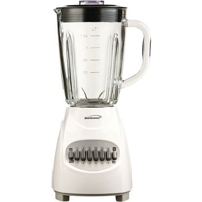 Picture of Brentwood Appliances JB-920W 42-Ounce 12-Speed + Pulse Electric Blender with Glass Jar (White)