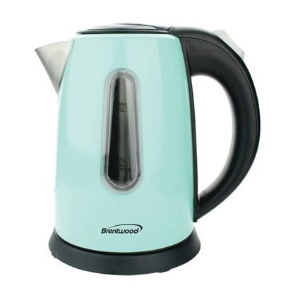 Picture of Brentwood Appliances KT-1710BL 1-Liter Stainless Steel Cordless Electric Kettle (Blue)