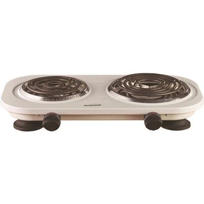 Picture of Brentwood Appliances TS-361W 1,500-Watt Double Electric Burner (White)