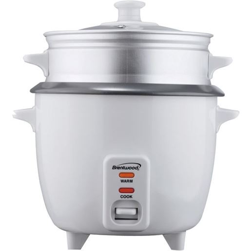 Picture of Brentwood Appliances TS-600S Rice Cooker with Food Steamer (5 Cups, 400 Watts)