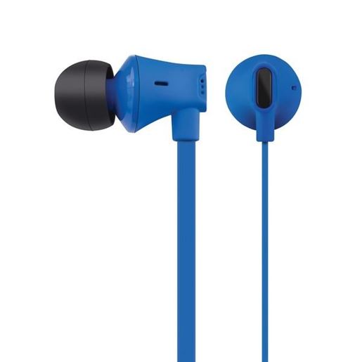 Picture of AT&T EBM03-BLU JIVE Noise Isolating Earbuds with In-line Microphone (Blue)