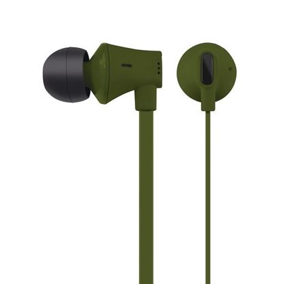 Picture of AT&T EBM03-GRN JIVE Noise Isolating Earbuds with In-line Microphone (Green)