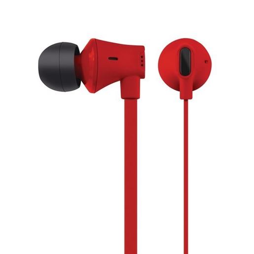 Picture of AT&T EBM03-RED JIVE Noise Isolating Earbuds with In-line Microphone (Red)