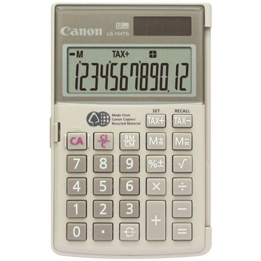 Picture of Canon LS-154TG 12-Digit Handheld Calculator