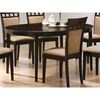 Picture of Contemporary Oval Dining Table in Dark Brown Cappuccino Wood Finish