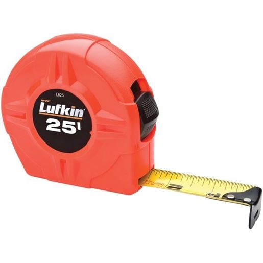 Picture of Lufkin L625 1" x 25ft Hi-Viz Orange Power-Return Tape Measure