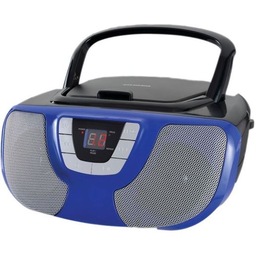 Picture of SYLVANIA SRCD1025-BLUE Portable CD Radio Boom Box (Blue)