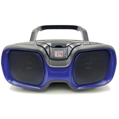 Picture of SYLVANIA SRCD1037BT-BLACK/BLUE Bluetooth Portable CD AM/FM Radio Boombox (Blue)