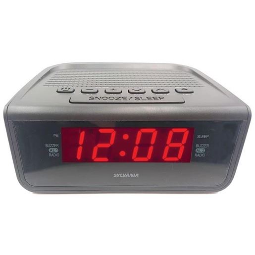 Picture of SYLVANIA SCR1388B-BLACK AM/FM Alarm Clock Radio