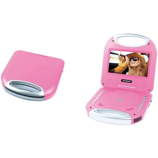 Picture of SYLVANIA SDVD7049-PINK 7" Portable DVD Player with Integrated Handle (Pink)