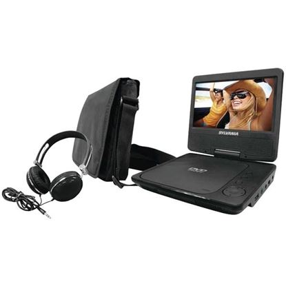 Picture of SYLVANIA SDVD7060-COMBO-BLACK 7" Swivel-Screen Portable DVD Player Bundle (Black)