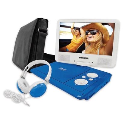 Picture of SYLVANIA SDVD9060-B-COMBO-BLUE 9-Inch Swivel Screen PDVD USB with Deluxe Bag and Matching Headphones