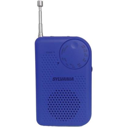 Picture of SYLVANIA SRC100-BLUE Portable AM/FM Radio (Blue)