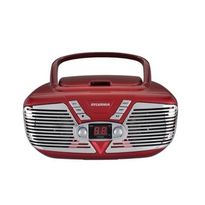 Picture of SYLVANIA SRCD211-RED Retro Portable CD Radio Boombox