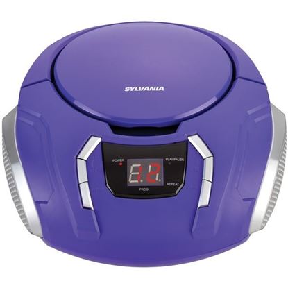 Picture of SYLVANIA SRCD261-B-PURPLE Portable CD Player with AM/FM Radio (Purple)