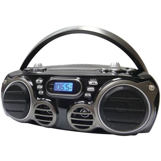 Picture of SYLVANIA SRCD682BT Bluetooth Portable CD Radio Boom Box with AM/FM Radio