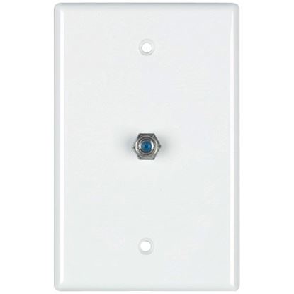 Picture of DataComm Electronics 32-2024-WH 2.4GHz Coaxial Wall Plate (White)