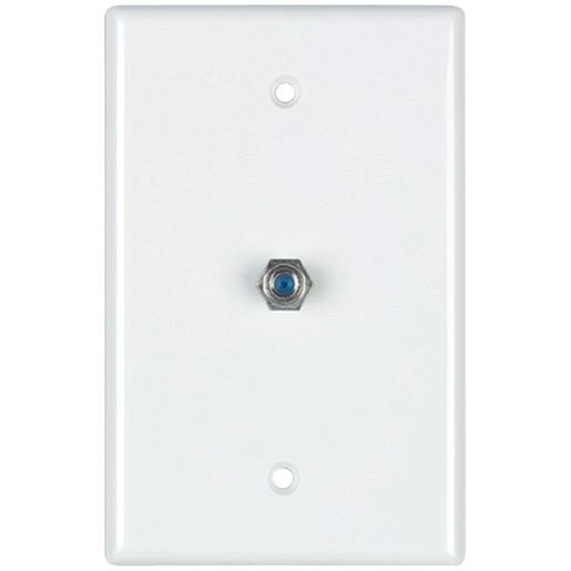 Picture of DataComm Electronics 32-2024-WH 2.4GHz Coaxial Wall Plate (White)