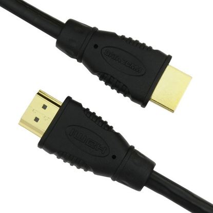 Picture of DataComm Electronics 46-1003-BK 10.2Gbps High-Speed HDMI Cable (3ft)