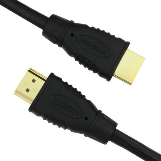 Picture of DataComm Electronics 46-1006-BK 10.2Gbps High-Speed HDMI Cable (6ft)