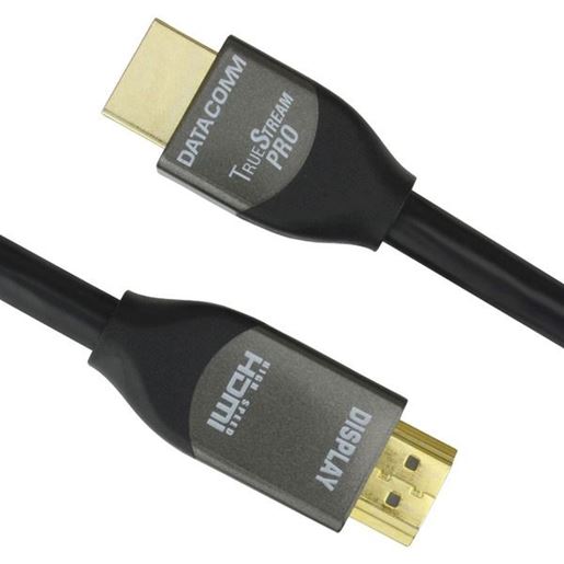 Picture of DataComm Electronics 46-1809-BK TrueStream Pro 18 Gbps HDMI Cable with Ethernet (9 Feet)