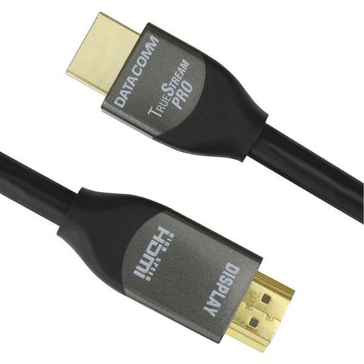 Picture of DataComm Electronics 46-1812-BK TrueStream Pro 18 Gbps HDMI Cable with Ethernet (12 Feet)