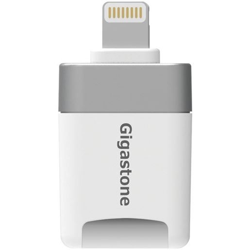 Picture of Gigastone GS-CR8600W-32GB-R i-FlashDrive microSD Card Reader for iPad & iPhone