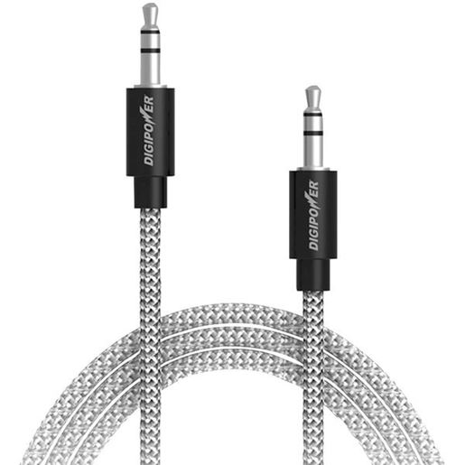 Picture of DIGIPOWER SP-AXF Tangle-Free Braided Auxiliary Cable, 3ft