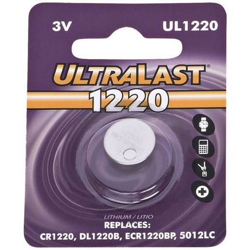 Picture of Ultralast UL1220 UL1220 CR1220 Lithium Coin Cell Battery