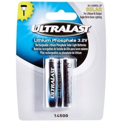 Picture of Ultralast UL14500SL-2P UL14500SL-2P 14500 Lithium Batteries for Solar Lighting, 2 pk