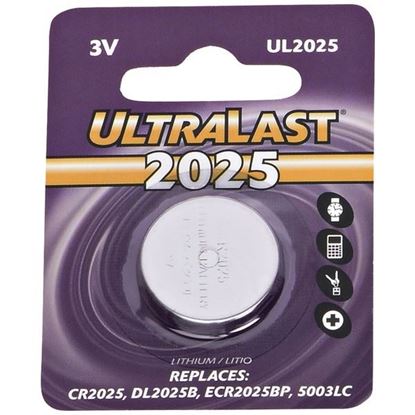 Picture of Ultralast UL2025 UL2025 CR2025 Lithium Coin Cell Battery