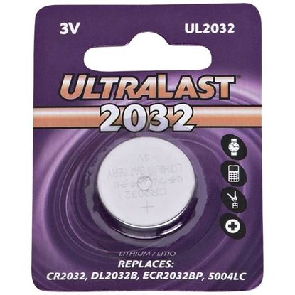 Picture of Ultralast UL2032 UL2032 CR2032 Lithium Coin Cell Battery